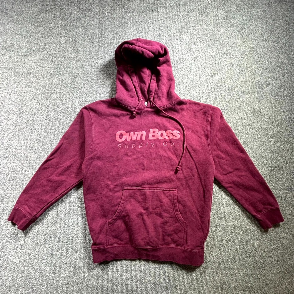 Independent Trading Co Womens Hoodie Medium Burgundy Fleece Own Boss Supply Co